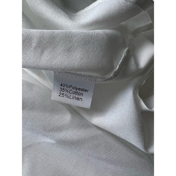 MEN'S BUTTON UP DRESS SHIRT WHITE LONG SLEEVED SIZE 2XL NWOT - Picture 7 of 7